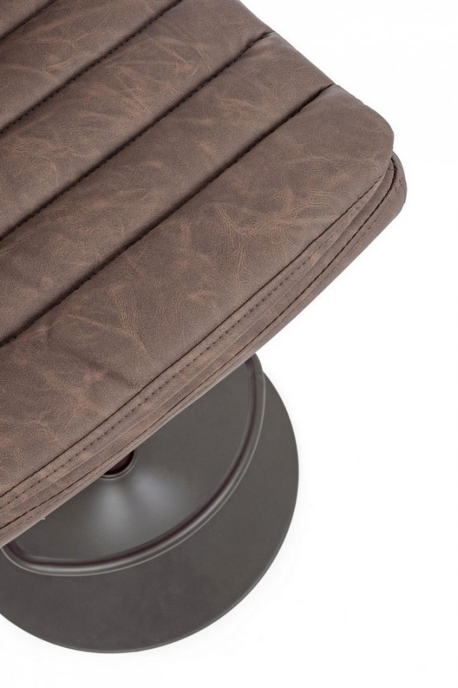 Sgabello bar vintage ecopelle marrone Connor cm 41 x 50 x 94,5