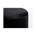 Sgabello con struttura metallo oro contenitore nero