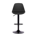 Sgabello regolabile completamente nero  36x40x85 cm