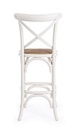 Sgabello rustico Bar Cross bianco