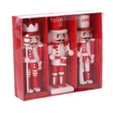 Red wooden soldier 3pcs pack 18x16h4,5 cm