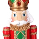 Soldatino resina giullare rosso cm17x16,5h60,5