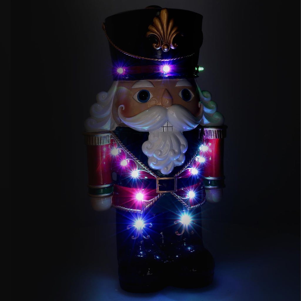 Soldatino resina led rosso cm26,7x19,8h47,2