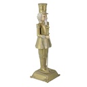 Soldatino resina oro cm10x10h31,5