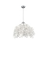 Sospensione 1 Luce Foglie Bianche Lavabili Leavy Ø38 cm Trio Lighting