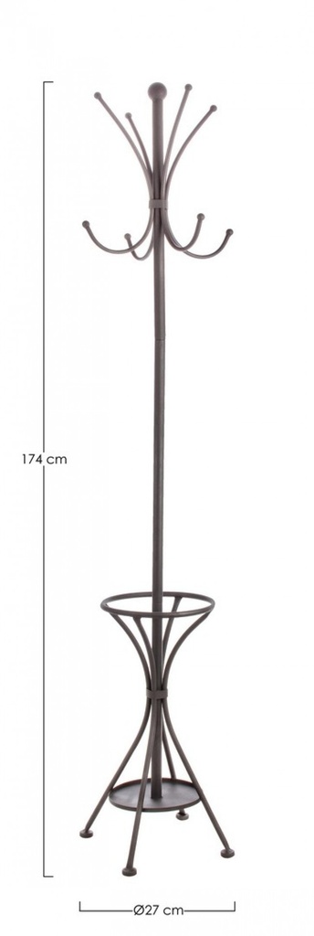 Appendiabiti classico Charlotte Antracite