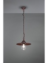 Sospensione 1xE27 Brenta Ruggine Diffusore Vetro IP44 Trio Lighting
