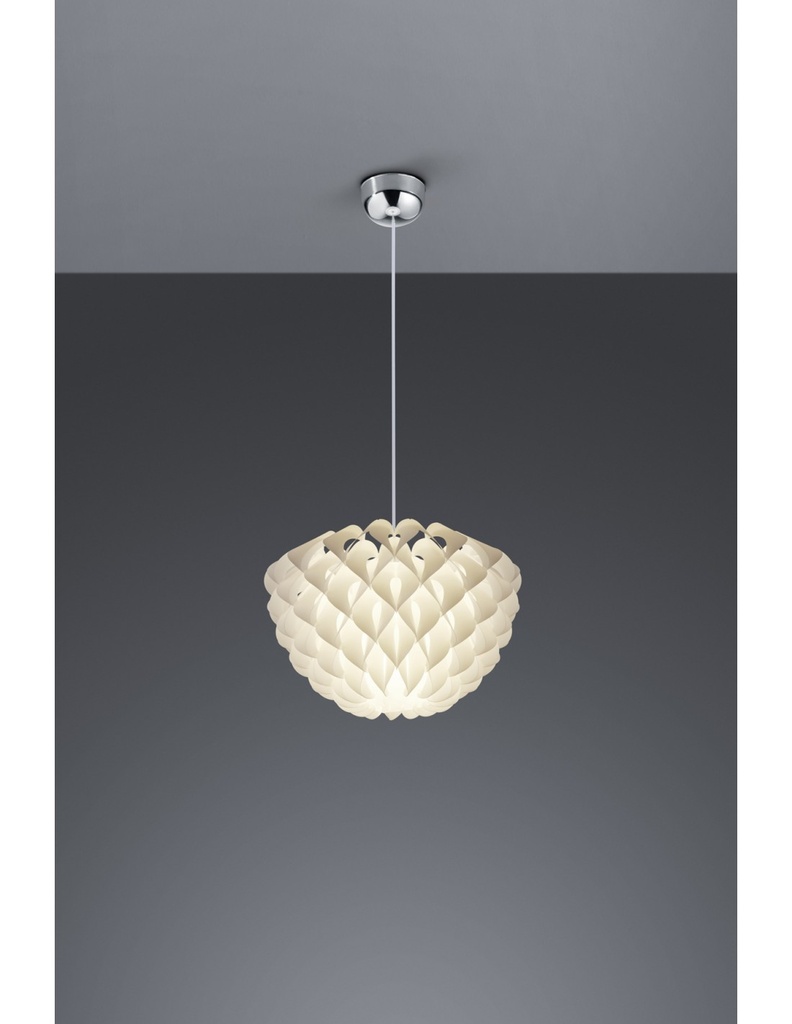 Sospensione 1xE27 Tilia Origami Bianco Ø40 cm Trio Lighting