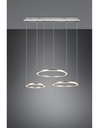 Sospensione 3 Anelli Led Dimmer Nichel Dimmer Morrison Trio Lighting