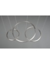Sospensione 3 Anelli Led Dimmer Nichel Dimmer Morrison Trio Lighting