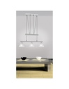 Sospensione 3 Luci Saliscendi Stamina Nichel L66 cm Trio Lighting