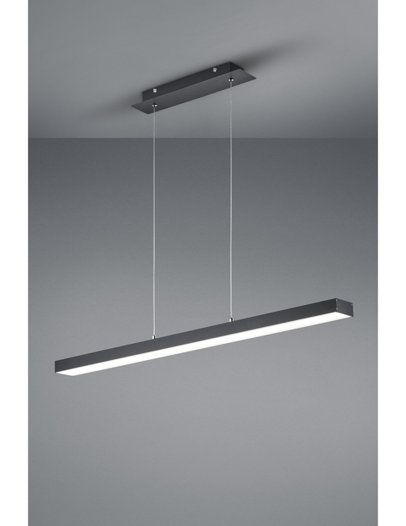 Sospensione Agano Nero Led 18w Touch Dimmerabile Trio Lighting