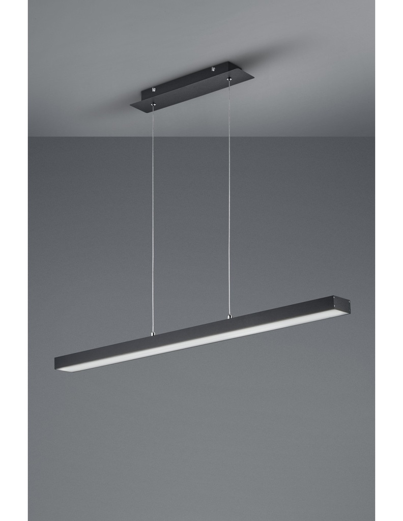 Sospensione Agano Nero Led 18w Touch Dimmerabile Trio Lighting