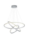 Sospensione Anelli Led 80w RGB Dimmerabile Aaron Nichel Trio Lighting