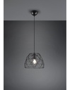 Sospensione Haval Gabbia 1xE27 Nero Opaco Ø27 cm Trio Lighting