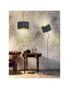 Sospensione Hostel Metallo Nero-Oro H150 cm Ø40 cm Trio Lighting