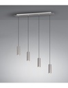 Sospensione Isola 4 Luci Cilindri GU10 Marley Nichel Lighting