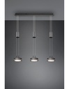 Sospensione Isola Cucina 3 Dischi Led Franklin Antracite Moderno Trio Lighting