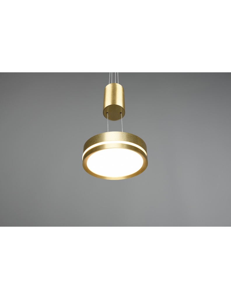 Sospensione Moderna Isola Disco Led Franklin Ottone Trio Lighting