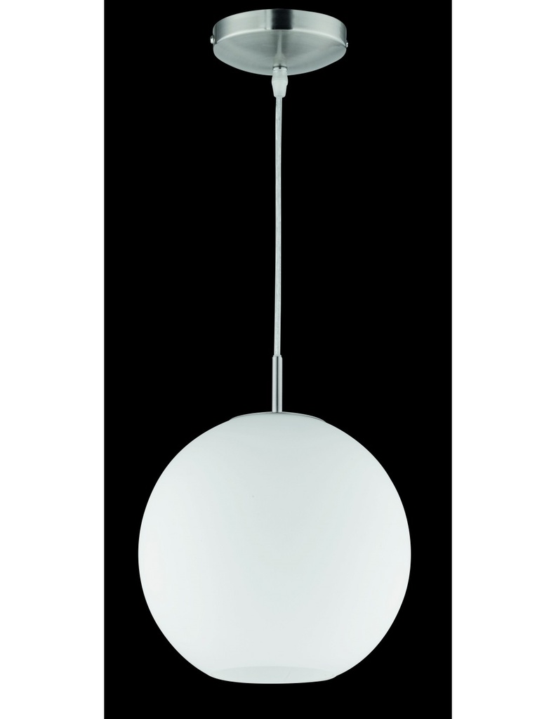Sospensione Moderna Moon Boccia Vetro Bianco Ø25 cm Trio Lighting