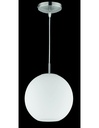 Sospensione Moderna Moon Boccia Vetro Bianco Ø25 cm Trio Lighting