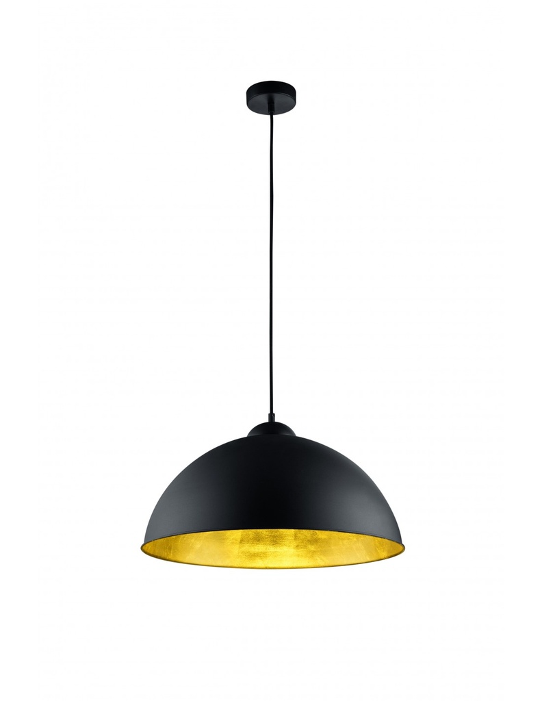 Sospensione Moderna Romino II Nero Oro Ø50 cm 1xE27 Trio Lighting