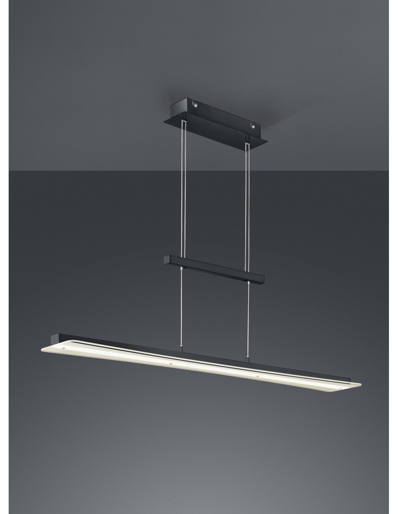 Sospensione Moderna Smash Led Dimmerabile Nero L100 cm Trio Lighting