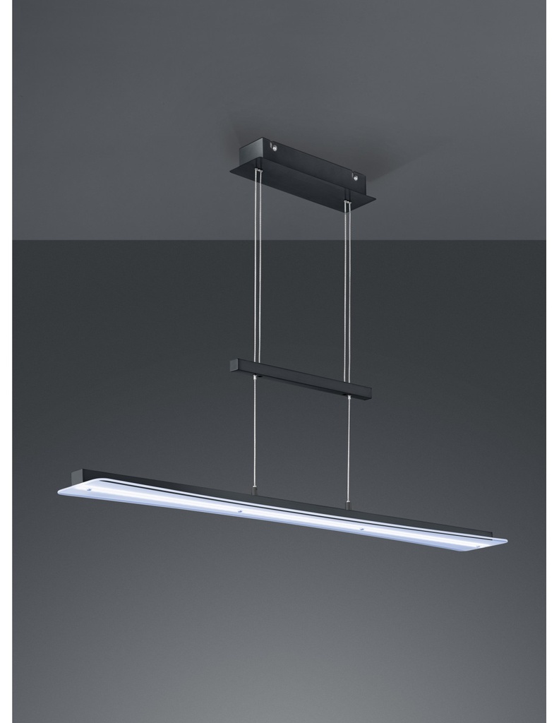 Sospensione Moderna Smash Led Dimmerabile Nero L100 cm Trio Lighting