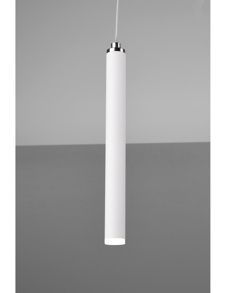 Sospensione Moderna Tubular 11 Tubi Led Bianco L115 cm Trio Lighting