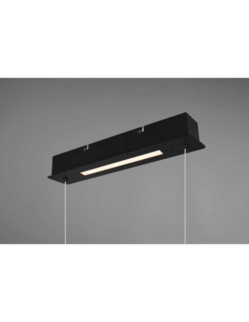 Sospensione Nera Moderna Ufficio Aick Led Dimmerabile Trio Lighting