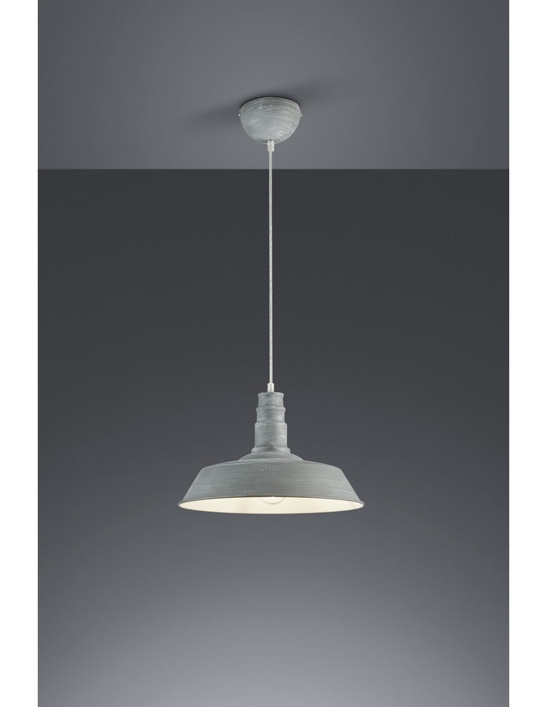 Sospensione Pagoda Will 1xE27 Effetto Cemento Ø36 cm Trio Lighting