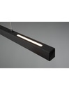 Sospensione Paros Doppia Luce Led Dimmerabile Nero L90 cm Trio Lighting