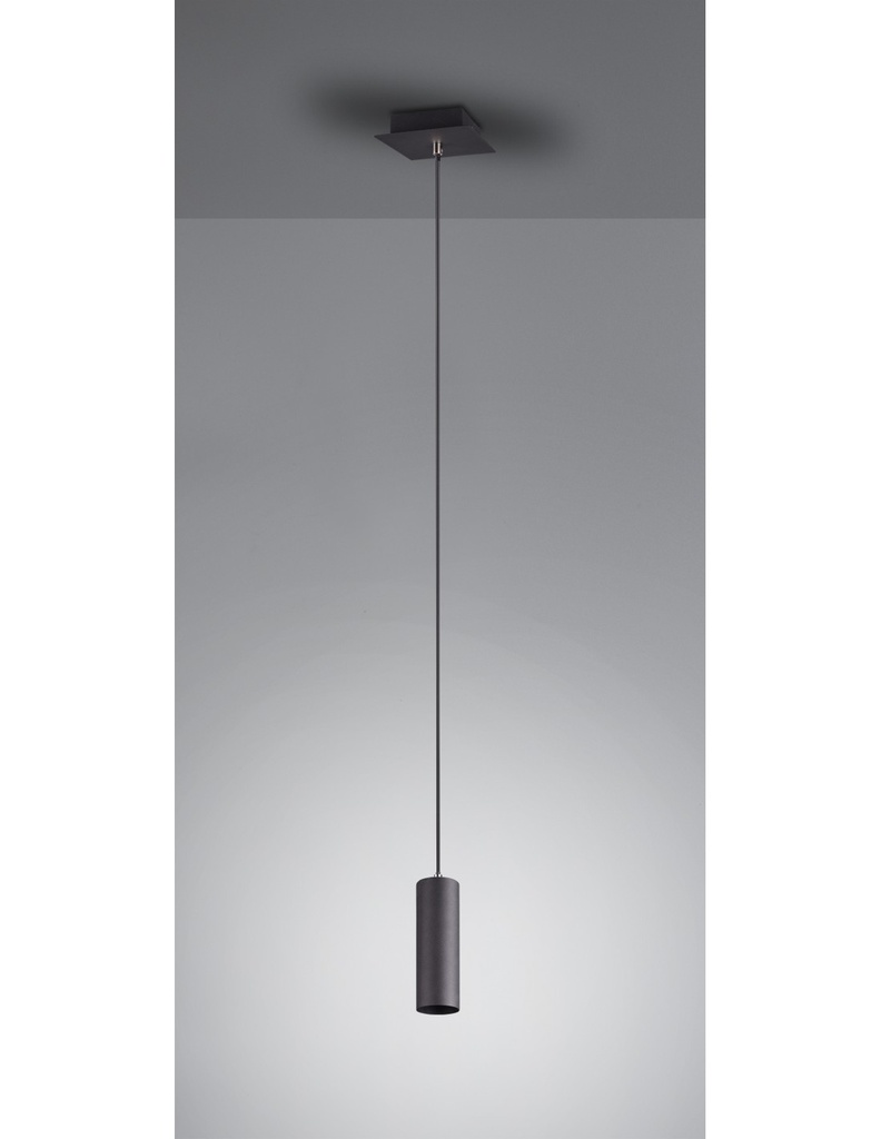 Sospensione Pendel Cilindro GU10 Marley Nero Trio Lighting