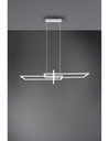 Sospensione Salinas 3 Rettangoli Led 34w Bianco L110 cm Dimmerabile Trio Lighting