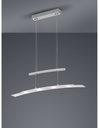 Sospensione Samos Led Dimmerabile Nichel L80 cm Trio Lighting