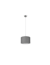 Sospensione Singola Hotel Paralume Grigio Ø40 cm Trio Lighting