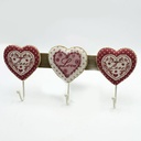 Appendino legno rouge 3 posti cm41,5x19x4,5