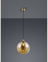 Sospensione Singola Sfera Vetro Ambra Dino Ø30 cm Trio Lighting