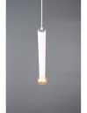 Sospensione Singola Tubolare Bianco Clermont Trio Lighting