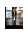 Sospensione Vintage Corda Judith Paralume Vetro Trasparente Trio Lighting
