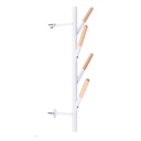 Appendino metallo bianco 4 posti cm19x18h63