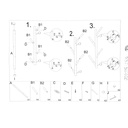 Appendino metallo nero 4 posti cm19x18h63