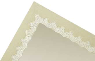 Specchio quadrato decoro pizzo fy-1525 cm. 41,5 x 41,5 x 2