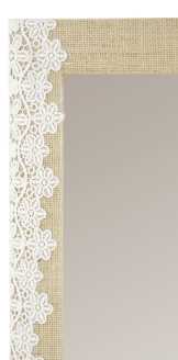 Specchio rett. yuta decoro pizzo fy-1526 cm. 41,5 x 61,5 x 2