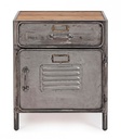 Store little cabinet 1 anta - 1 cassetto in metallo stile industriale 45x34.5x55.20