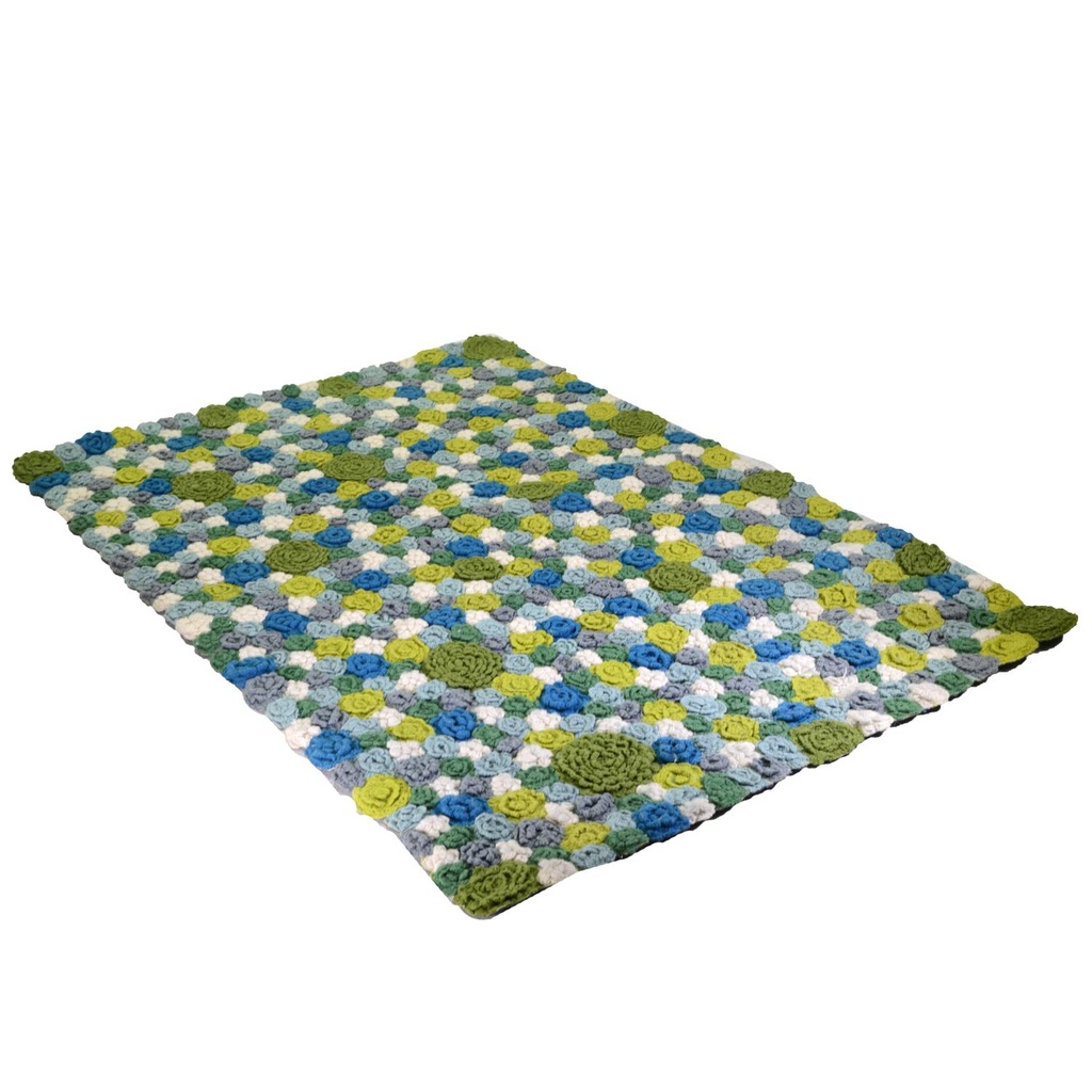 Tappeto moderno a fiori multicolore cm 160 x 230
