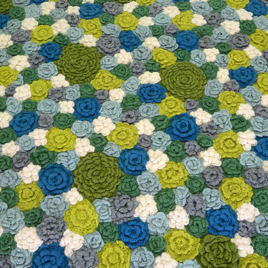 Tappeto moderno a fiori multicolore cm 160 x 230