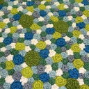 Tappeto moderno a fiori multicolore cm 160 x 230