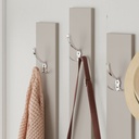 Mobile da ingresso tortora e noce con specchio Ramda 137x35xh.154 cm