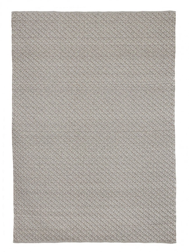 Tappeto da esterno grigio in fibra sintetica lavorato a mano 230x350